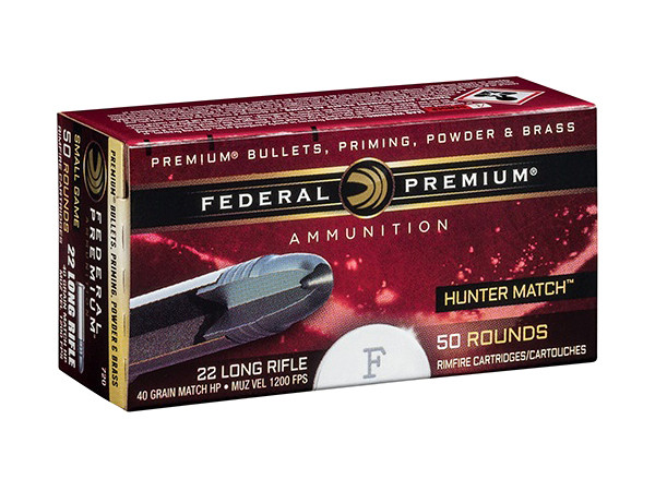 .22LR Federal Premium Hunter Match 40gr/2,59g HP, 50 ks (720)
