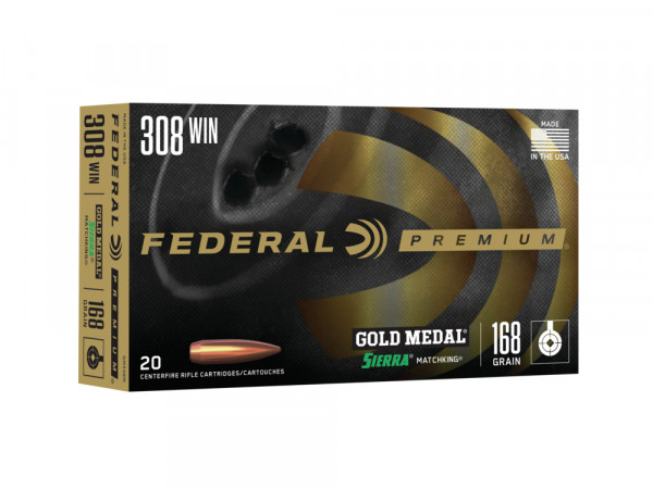 .308Win. Federal Gold Medal Sierra MatchKing 168gr/10,89g OTM (GM308M)