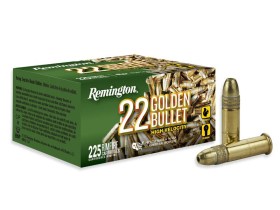 .22LR Remington 22 Golden bullet 36gr/2,33g Brass-Plated HP, 225 ks (21229)