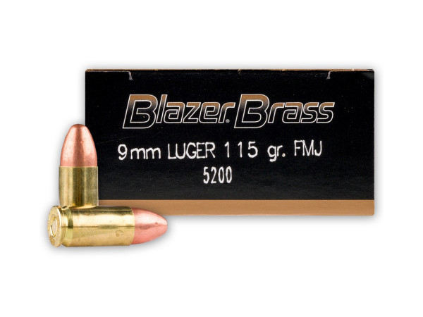 9mm Luger Blazer 115gr/7,45g FMJ (5200)