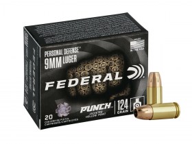 9mm Luger Federal Personal Defense Punch 124gr/8,04g JHP (PD9P1)