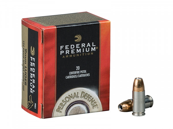 9mm Luger Federal Premium Personal Defense HST 124gr/8,04g JHP (P9HST1S)