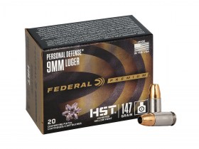 9mm Luger Federal Premium Personal Defense HST 147gr/9,53g JHP (P9HST2S)