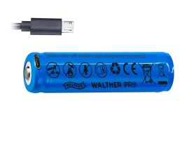Batéria WALTHER PRO 18650 Li-lon 2600mAh 3.6V (nabíjateľná cez USB)