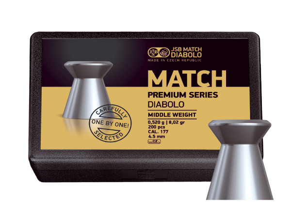 JSB Match Premium Series Middle 4,50mm 200ks