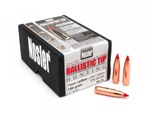 Strely Nosler Ballistic Tip Hunting 7mm (.284") Spitzer 150gr/9,7g, 50 ks