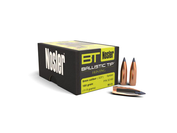 Strely Nosler Ballistic Tip Hunting 8mm (.323") Spitzer 180gr/11,7g, 50 ks